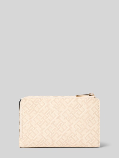Tommy Hilfiger Portemonnaie mit TH-Allover-Muster Ecru 2