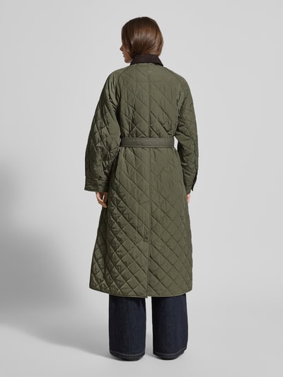 Weekend Max Mara Comfort fit gewatteerde lange jas met kamelenhaar, model 'COCCOLE' Kaki - 5