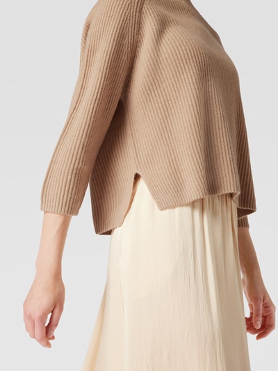 Weekend Max Mara Sweter z dzianiny z raglanowymi rękawami model ‘Leandra’ Camel 3