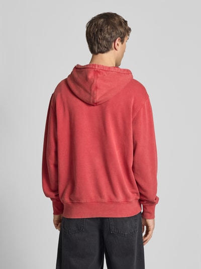 Dickies Hoodie mit Label-Stitching und Känguru-Tasche Rot 5
