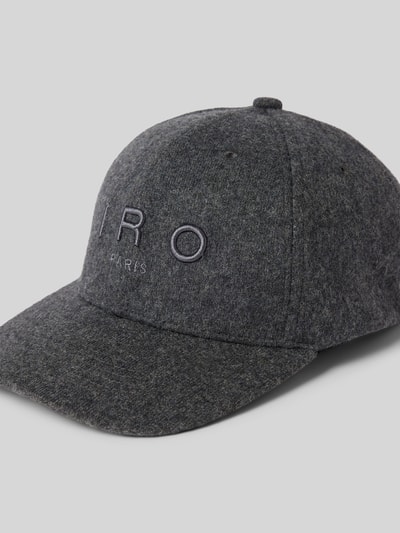 Iro Basecap mit Label-Stitching Dunkelgrau 3