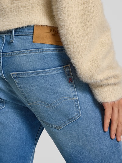 Replay Tapered Fit Jeans im Used-Look Modell 'GROVER' Jeansblau 3
