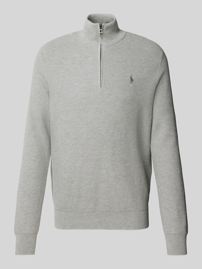 Polo Ralph Lauren Gebreide pullover met labelstitching Lichtgrijs - 1