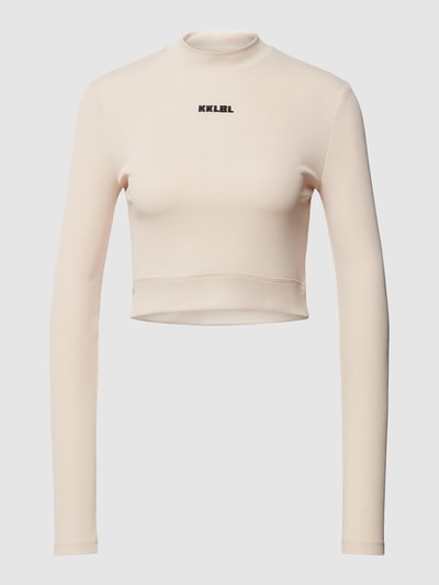 Karo Kauer Kort shirt met lange mouwen en opstaande kraag Offwhite - 2