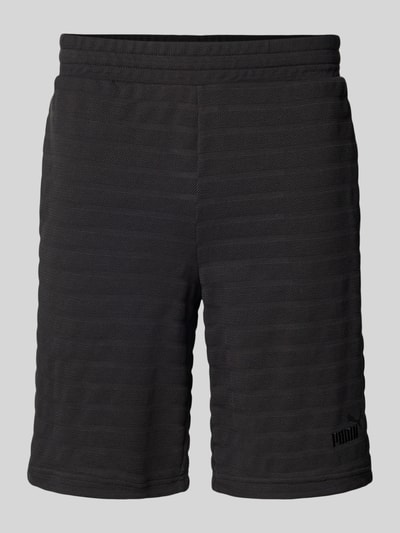 PUMA PERFORMANCE Slim Fit Shorts mit Strukturmuster Modell 'ESS ELEVATED' Black 2