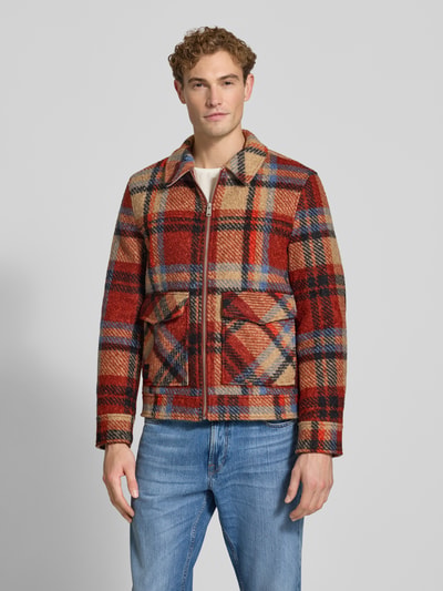 MCNEAL Regular Fit Jacke mit Umlegekragen Rostrot 4