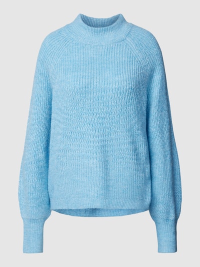 PIECES Strickpullover mit Rundhalsausschnitt Modell 'NATALEE' Hellblau Melange 2