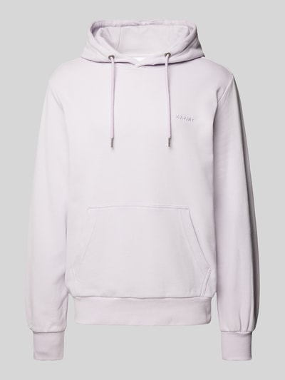 Mazine Hoodie met labelstitching, model 'Burwood' Lavendel - 2