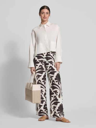 ZABAIONE Stoffen broek met elastische band Zwart - 1