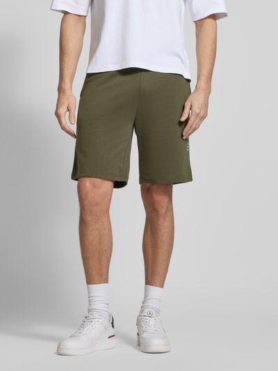 Tommy Hilfiger Relaxed Fit Sweatshorts aus Baumwoll-Mix Khaki 4