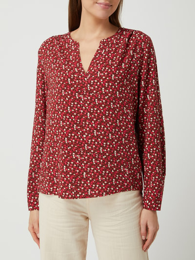 Tom Tailor Blouseshirt van viscose Donkerrood - 4