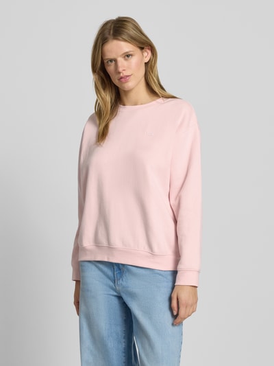 Levi's® Sweatshirt mit Label-Stitching und Rundhalsausschnitt Rose 4