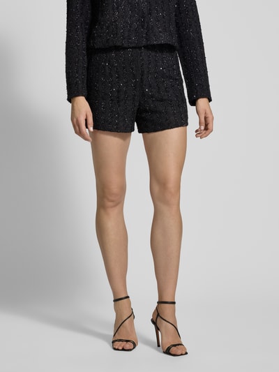 ICHI Regular Fit Shorts mit Pailettenbesatz Modell 'Ninky' Black 4