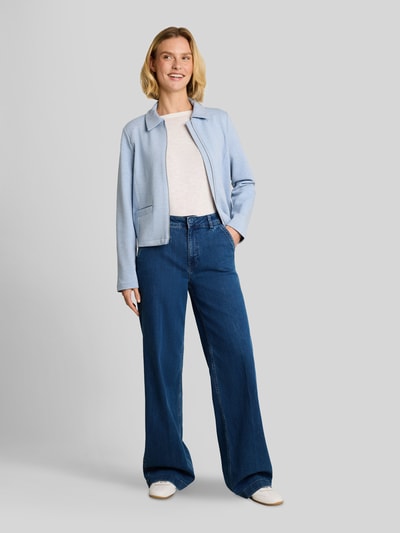 Tom Tailor Regular Fit Kurzblazer aus Baumwoll-Mix  Hellblau 1
