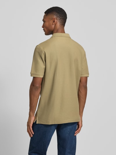 Fynch-Hatton Regular Fit Poloshirt mit Logo-Stitching Hellbraun 5