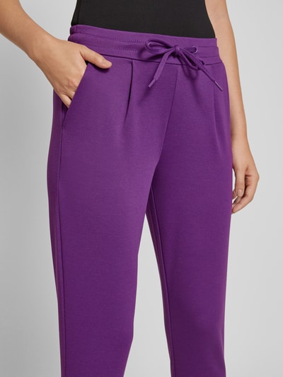 ICHI Stoffen broek met verkorte pasvorm, model 'KATE' Violet - 3