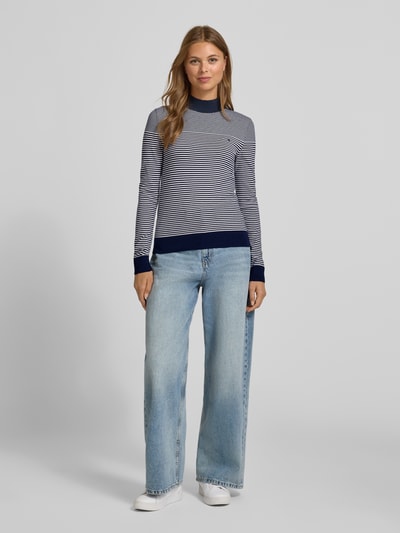 Tommy Hilfiger Regular Fit Pullover aus Baumwoll-Mix Marine 1