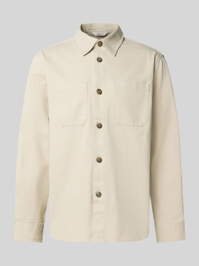 SELECTED HOMME Kurtka koszulowa o kroju regular fit z czystej bawełny model ‘TRAVIS’ Złamany biały 2