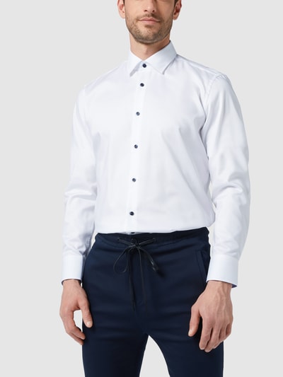 BOSS Modern Fit Regular Fit Business-Hemd aus Twill Modell 'Gorax' Weiss 4