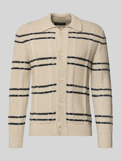 Marc O'Polo Regular Fit Strickjacke aus Baumwoll-Mix Ecru 2