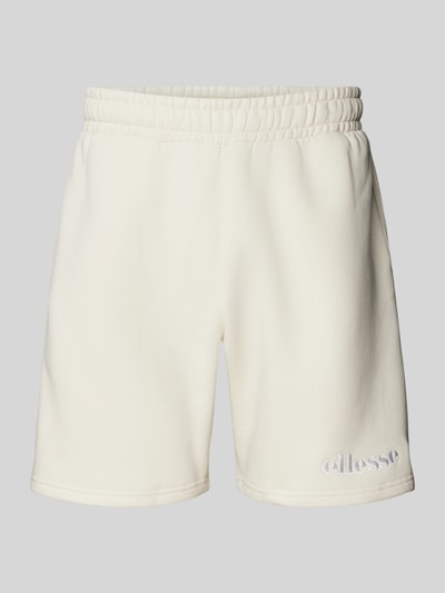 Ellesse Regular fit sweatshorts met labelstitching, model 'LAZALO' Offwhite - 2