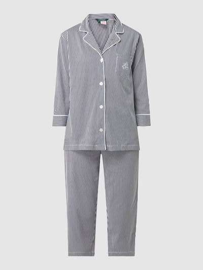 Lauren Ralph Lauren Pyjama mit Streifenmuster Dunkelblau 2