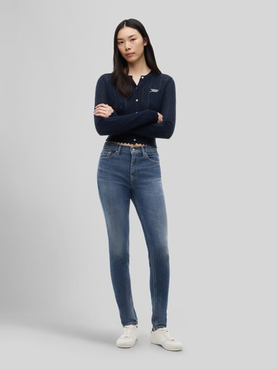 Tommy Jeans skinny fit jeans van katoenmix in 5-pocketmodel Lichtgrijs - 1