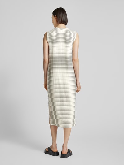 Vila Midi-jurk met streepmotief, model 'UMIRA' Offwhite - 5