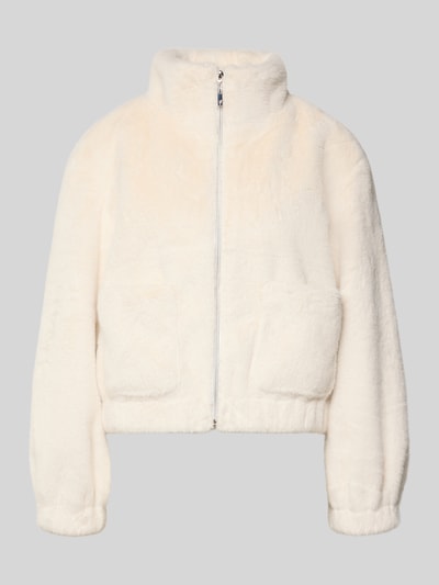 monari Jack van imitatiebont en ritssluiting Zand - 2