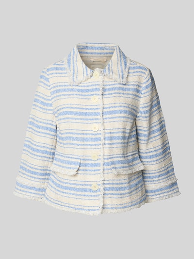 Milano Italy Blazer met franjes Bleu - 2