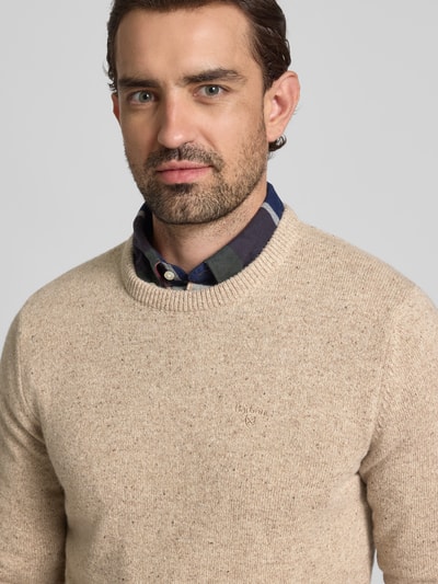 Barbour Regular fit gilet van een mix van wol en linnen met zijde Beige - 3