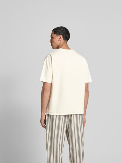 RHUDE T-Shirt mit Label-Print Weiss 5