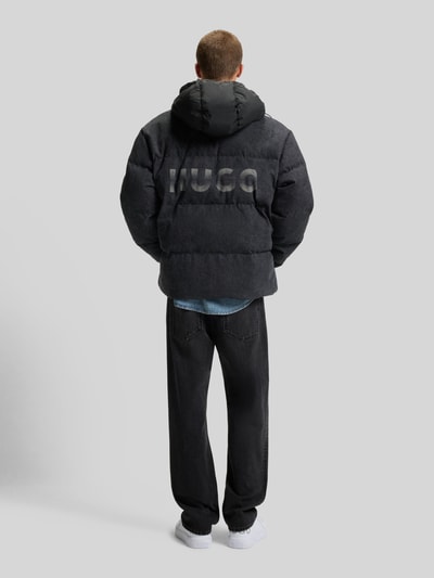 Hugo Blue Relaxed Fit Steppjacke aus reiner Baumwolle Modell 'BOWAN' BLACK 5