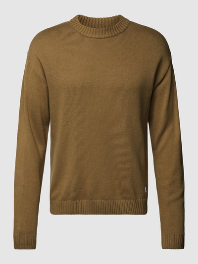 Jack & Jones Strickpullover mit Rundhalsausschnitt Modell 'JACK' Camel 2