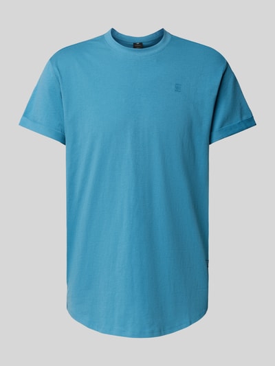G-Star Raw T-Shirt mit Logo-Print Modell 'LASH' Aqua 2