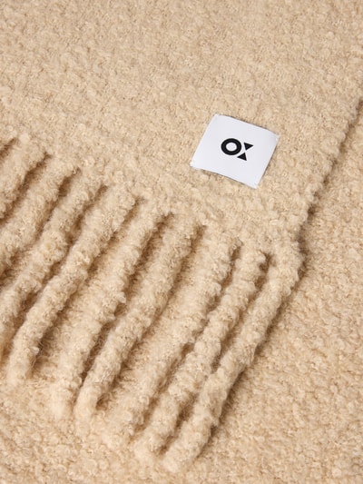 OPUS Schal mit Ausfransungen Beige 2