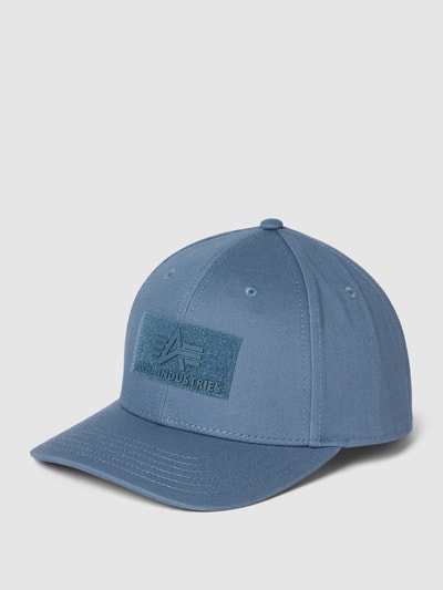 Alpha Industries Basecap mit Label-Badge Modell 'VLC' Hellblau 1