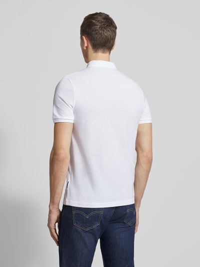 HECHTER PARIS Koszulka polo w kroju regular fit ze stójką Biały 5