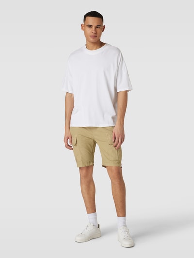 Alpha Industries Bermudas aus Baumwolle mit Label-Details Modell 'RIBSTOP' Sand 1