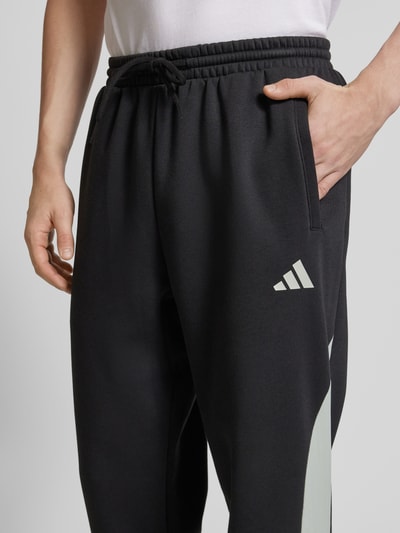 ADIDAS SPORTSWEAR Relaxed Fit Sweatpants mit Logo-Print Black 3