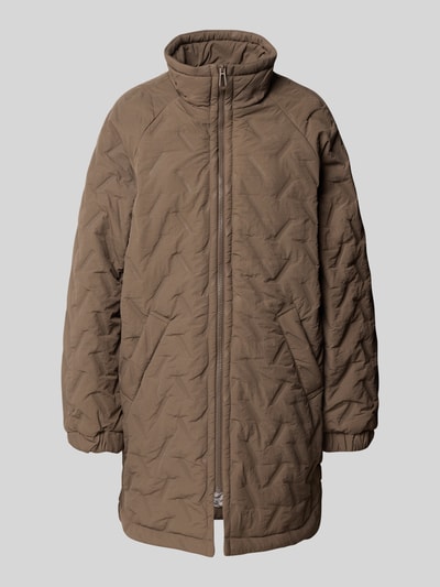 FREE/QUENT Regular Fit Mantel mit Stehkragen Modell 'Crown' Mittelbraun 2