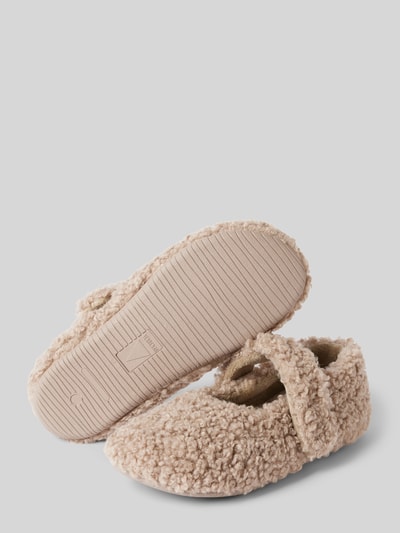 Verbenas Ballerinas mit Teddyfell Modell 'YINA CURLY' Camel 4