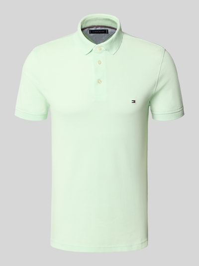 Tommy Hilfiger Slim Fit Poloshirt aus Baumwoll-Elasthan-Mix Hellgruen 2
