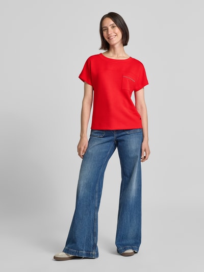 monari Sweatshirt met halflange mouwen Rood - 1