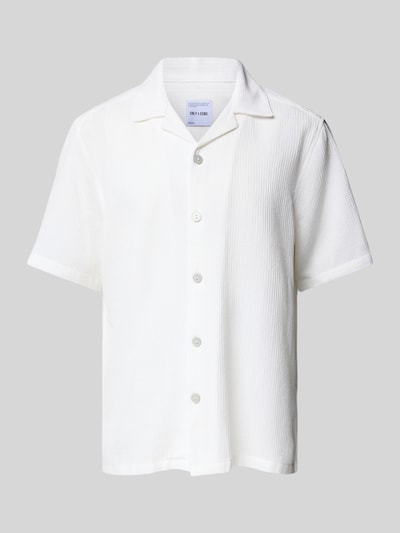 Only & Sons Freizeithemd mit Knopfleiste Modell 'BERTIL' Offwhite 2