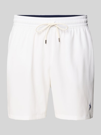 Polo Ralph Lauren Underwear spodenki kąpielowe z wyhaftowanym logo model 'TRAVELER' Biały 1