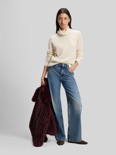 BOSS Orange Turtleneck aus Alpaka Wolle mit Rollkragen Offwhite 1