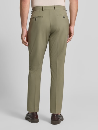 Selected slim fit pantalon met viscose model 'LIAM' Groen - 5