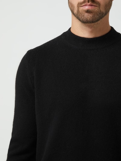 ANERKJENDT Pullover aus Lammwollmischung Modell 'Akrico' Black 3