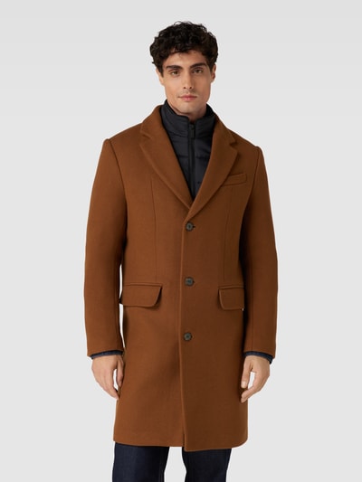 SELECTED HOMME Mantel im Double-Layer-Look Modell 'JOSEPH' Camel 4